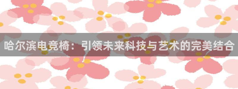 易游电竞解说：哈尔滨电竞椅：引领未来科技与艺术的完美结合